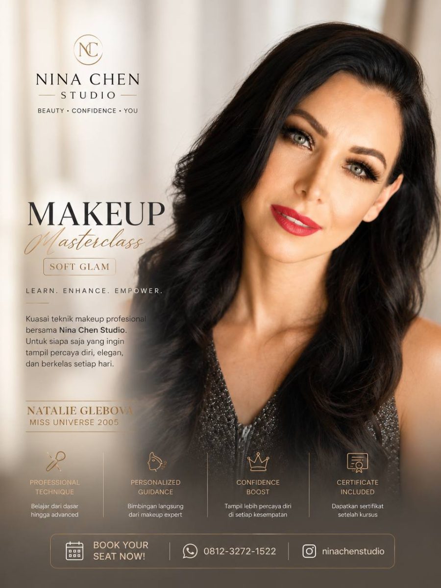 Nina Chen Studio — Makeup artist untuk Natalie Glebova Miss Universe 2005